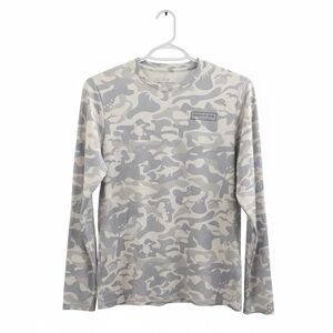 Vineyard Vines | Grey and White Camo Long Sleeve Sun Shirt